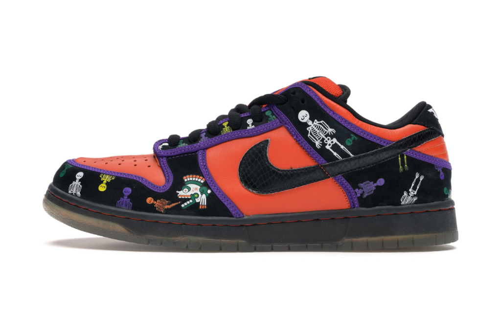Unique Halloween shoes: Nike SB Dunk Low Day of the Dead